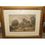 JOHN MILNE Ruined castle, signed, watercolour, dated, 1891, 24 x 35cm and three others (4) Condition