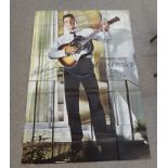 An Elvis Presley period colour movie poster for World Fair 150cm by 100cm and a modern print Elvis