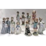 Ten Nao figures of children including Little Bye-bye and Little Kiss Condition Report: Available