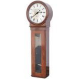 Caledonian Railway mahogany cased 14 inch dial weight driven regulator railway clock supplied to the