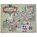 Poster BR(W) CORNWALL by Bowyer. Quad Royal 40in x 50in. In excellent condition.