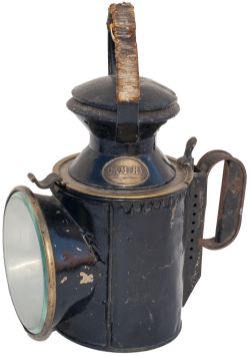 Cambrian Railway 3 Aspect handlamp stamped on the side WELSHPOOL PER. WAY and CAM RLYS MAKERS