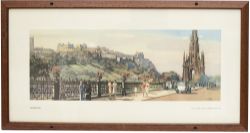 Carriage print EDINBURGH by Edwin Byatt from the LNER original Pre War series issued 1937-1939. In