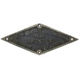 Worksplate NORTH BRITISH LOCOMOTIVE COMPANY LTD GLASGOW No 25363 1944 ex Riddles WD 2-8-0 originally