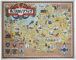 Poster BR(W) SOMERSET by Bowyer. Quad Royal 40in x 50in. In excellent condition.