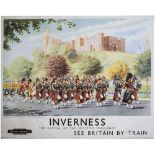 Poster BR(SC) INVERNESS THE CAPITAL OF THE SCOTTISH HIGHLANDS THE QUEENS OWN CAMERON HIGHLANDERS