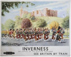 Poster BR(SC) INVERNESS THE CAPITAL OF THE SCOTTISH HIGHLANDS THE QUEENS OWN CAMERON HIGHLANDERS
