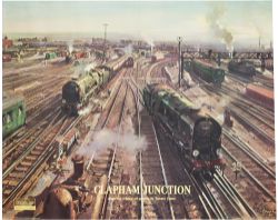 Poster BR(S) CLAPHAM JUNCTION by Terence Cuneo. Quad Royal 40in x 50in. In very good condition,