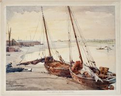 Original artwork study for British Railways Eastern Region, Early Morning on the Blackwater by Henry