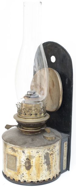 Great Eastern Railway signal box oil lamp steel plated Raydon Wood and also plated Silberlight. In