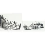 Original Pen & Ink artwork for British Railways (Southern Region) 1950s publicity leaflets by