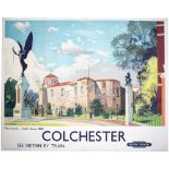 Poster BR(E) COLCHESTER THE CASTLE by Jack Merriott. Quad Royal 50in x 40in. In very good