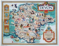 Poster BR(W) DEVON by Bowyer. Quad Royal 40in x 50in. In very good condition with one minor edge