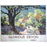 Poster BR(W) GLORIOUS DEVON by L. A. Wilcox. Quad Royal 50in x 40in. In good condition