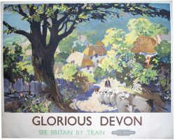 Poster BR(W) GLORIOUS DEVON by L. A. Wilcox. Quad Royal 50in x 40in. In good condition
