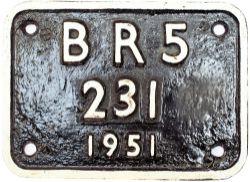 Tenderplate BR5 231 1951 ex WD 2-8-0 90230. Allocated to Neville Hill, York, Wakefield, Ardsley
