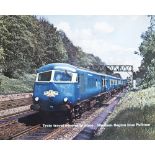 Poster BR(W) TRAIN TRAVEL SECOND TO NONE... WESTERN REGION BLUE PULLMAN. Quad Royal photographic