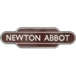 Totem BR(W) FF NEWTON ABBOT from the former Great Western Railway station between Teignmouth and