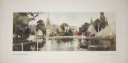 Carriage print MARLOW, BUCKINGHAMSHIRE from an original water colour painting by Claude Buckle