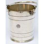 Pullman silverplate Ice Bucket marked on the front with full PULLMAN CAR COMPANY LIMITED Coat Of