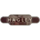 Totem BR(W) FF HAGLEY from the former Great Western Railway station between Dudley and