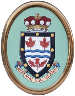 Nameplate shield from Bullied Battle Of Britain light Pacific 4-6-2 LORD BEAVERBROOK built at