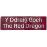 The Red Dragon ex 47616 Nameplate YDDRAIG GOCH THE RED DRAGON ex British Railways Class 47 Diesel