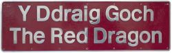 The Red Dragon ex 47616 Nameplate YDDRAIG GOCH THE RED DRAGON ex British Railways Class 47 Diesel