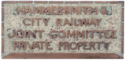 Hammersmith & City Pavement Boundary Hammersmith & City Railway Joint Committee PRIVATE PROPERTY