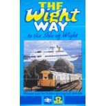 BR DR The Wight Way Poster BR THE WIGHT WAY TO THE ISLE OF WIGHT advertising Sealink and British