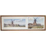 Cley Near Holt + Carriage Print Original water colour art work by R. E. Jordan for the LNER carriage