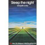 BRB Intercity Sleepers Class 47 Poster BRB SLEEP THE NIGHT AND GAIN A DAY INTER CITY SLEEPERS MAKE