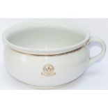 LMS Central Station Hotel Chamberpot LMS china Chamber Pot with full title gold leaf Coat Of Arms