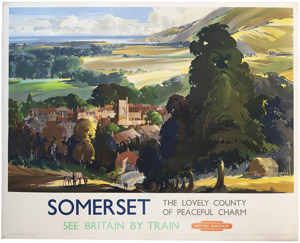 BR(W) QR Somerset Buckle Poster BR(W) SOMERSET THE LOVELY COUNTY OF PEACEFUL CHARM by Claude