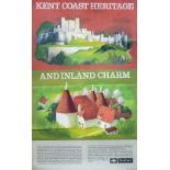 BR(S) DR Kent Coast Heritage, Lander Poster BR(S) KENT COAST HERITAGE AND INLAND CHARM by Reginald