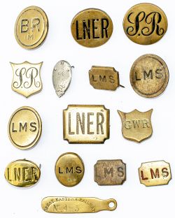 Railway Horse Brasses x14 to include; LNER, GWR, SR, LMS, LMS (Scottish nickel), BR(M) and a GER