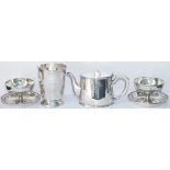 LNER Coronation Ware x3 + other x1 London & North Eastern Railway silverplate collection to include: