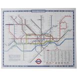 LT System Map (melamine) London Underground melamine SYSTEM MAP dated 1972 and shows the whole