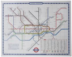 LT System Map (melamine) London Underground melamine SYSTEM MAP dated 1972 and shows the whole