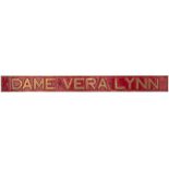 Dane Vera Lyn ex Austerity 3672 Nameplate DAME VERA LYNN ex Austerity 2-10-0. Built in 1944 and