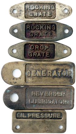 Bulleid Brass Cab plates x 6 Bulleid Merchant Navy / West Country locomotive brass cab