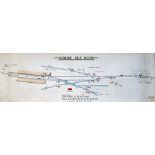 GWR Ogmore Vale North GWR signal box diagram OGMORE VALE NORTH dated 5th June 1944 showing the