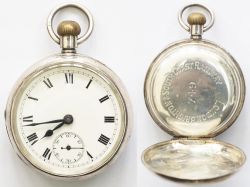 LB&SCR 749 Silver Cased London Brighton and South Coast Railway silver cased pocket watch with