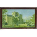 St Cross Winchester Hubbard Carriage print ST CROSS WINCHESTER by Hesketh Hubbard from the