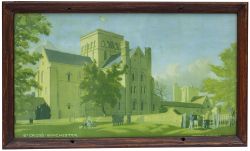 St Cross Winchester Hubbard Carriage print ST CROSS WINCHESTER by Hesketh Hubbard from the