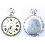 GWR Engineering Dept No 88 Great Western Railway nickel cased pocket watch with a Rotherhams