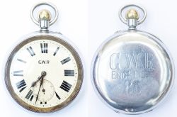 GWR Engineering Dept No 88 Great Western Railway nickel cased pocket watch with a Rotherhams