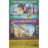 BR(S) DR The Dorset Coast, Lander Poster BR(S) THE DORSET COAST AND DORCHESTER by Reginald Lander.