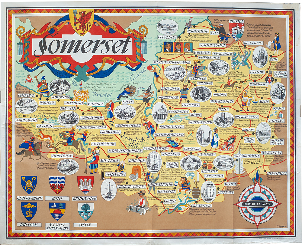 BR(W) QR Somerset Bowyer Poster BR(W) SOMERSET by Bowyer. Quad Royal 40in x 50in. In very good