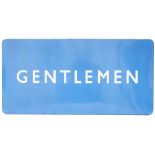 BR(SC) FF Gentlemen BR(SC) FF enamel railway sign GENTLEMEN measuring 36in x 18in. In very good